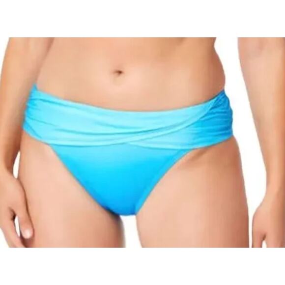 BLEU ROD BEATTIE Womens Sarong Hipster Bikini Bottoms Surf Blue Size 8 NEW - Picture 1 of 4